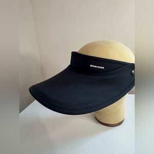 UPF50+ Summer Tennis Sport Sun Visor Hat Black One Size